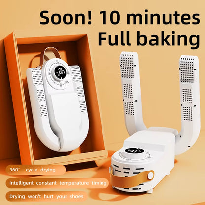 Intelligent Shoe Dryer Quick Drying Deodorizing Sterilizing Adjustable Timer Household Shoe Warmer and Heater