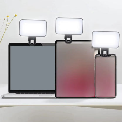 Pocket LED Selfie Light for Iphone Samsung Ipad Mobile Phone Laptop Clip Flash Fill Video Photo Ringlight Photography Lamp