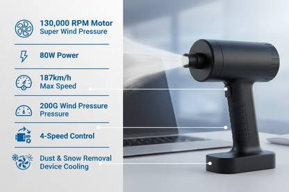 Powerful Air Blower - Portable / 4 Speed