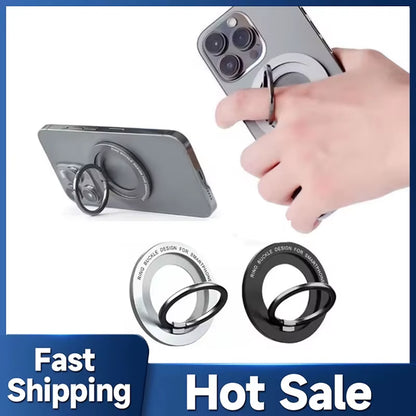 Magnetic for Magsafe Phone Holder Stand Mini Magnet Finger Ring Socket Cellphone Bracket for Iphone 16 15 14 13 12Pro/Max