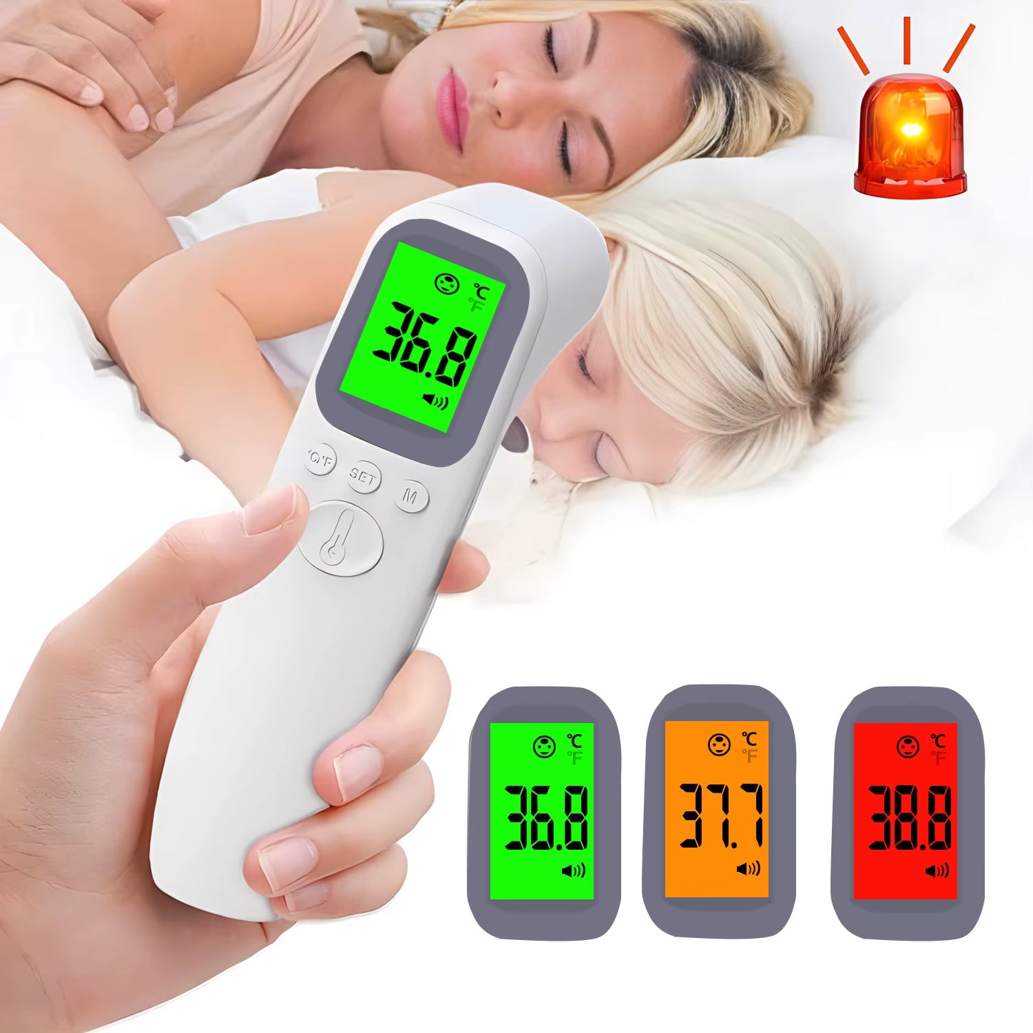 Digital Infrared Fever Thermometer Medical Household Infant Adult Forehead Non-Contact Body Temperature Ear Thermometer