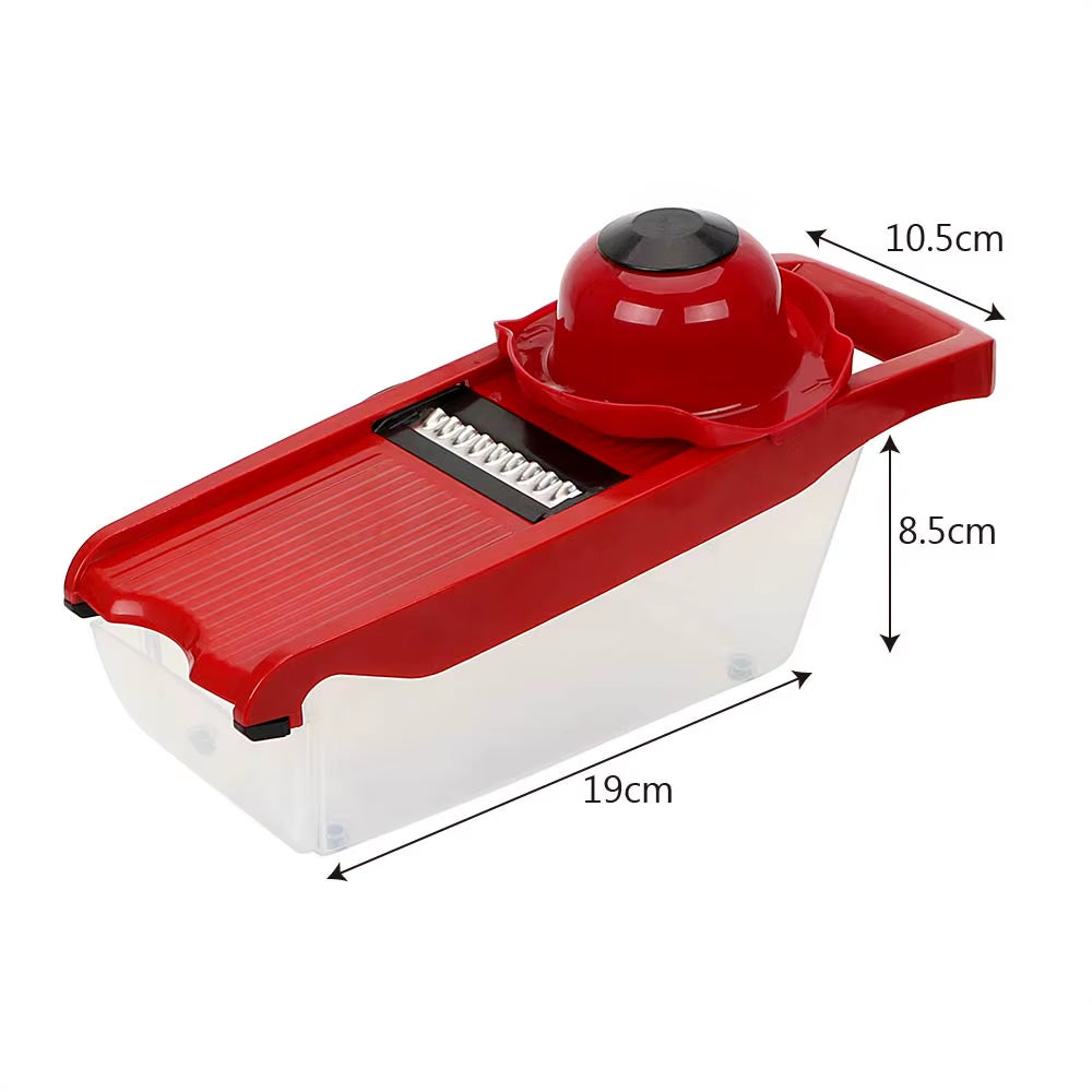 HILIFE Kitchen Gadget Multi-Function 6 Blades Slicer Vegetable Mandoline Slicer Cooking Tool Sets Fruit Cutter Grater