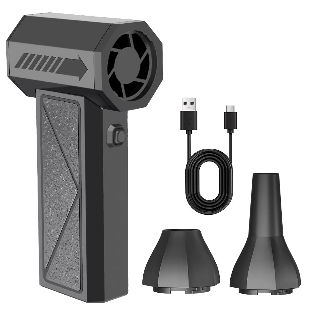 Electric Air Duster 130000RPM 80W Portable 4 Gear Car Washer Blowing Interior Seat Dashboard Clean Blower Turbo Fan Cordless