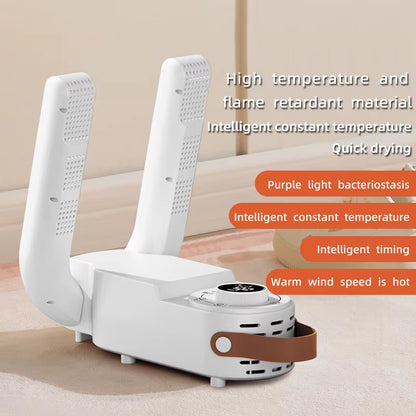 Intelligent Shoe Dryer Quick Drying Deodorizing Sterilizing Adjustable Timer Household Shoe Warmer and Heater