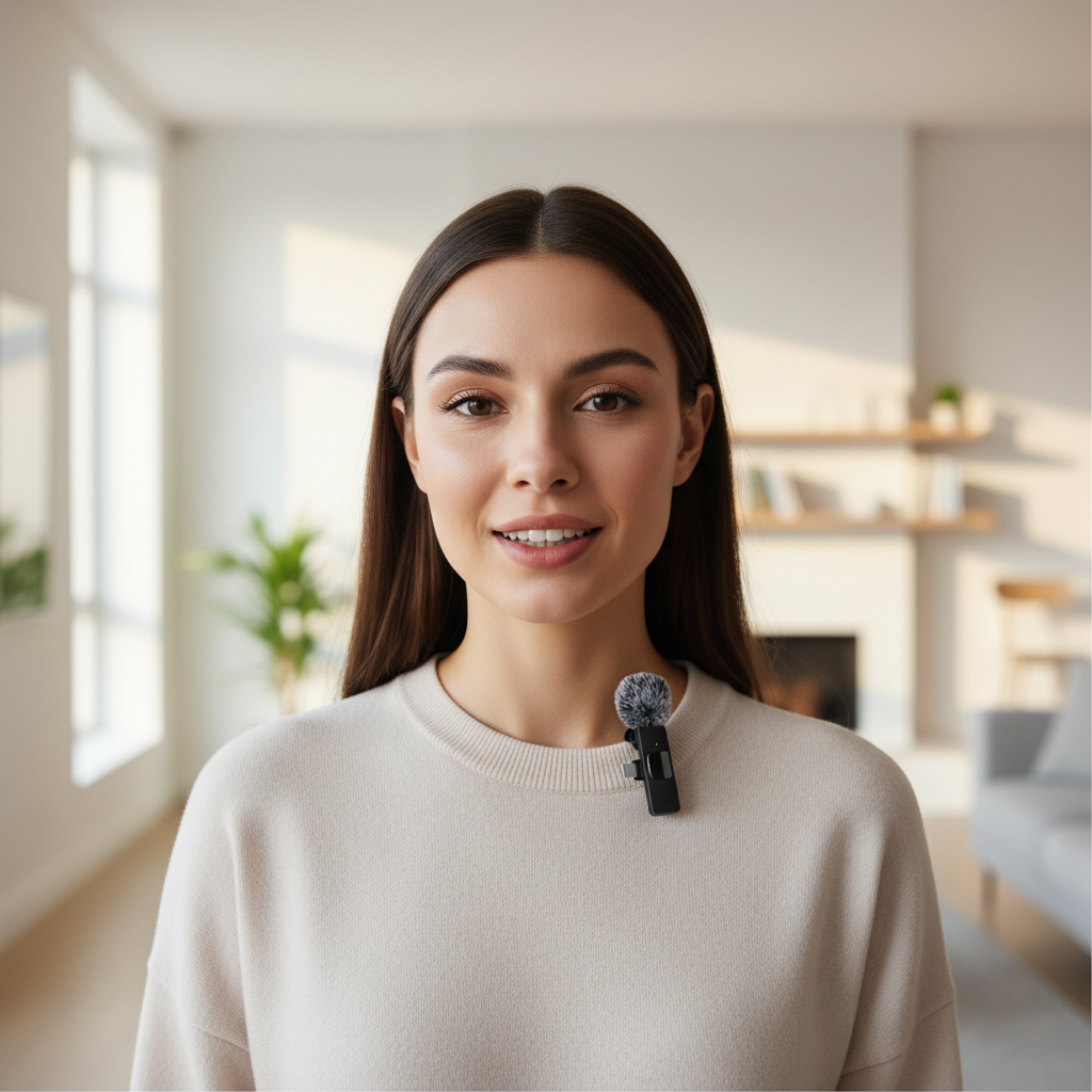 Wireless Lavalier Microphone - Mini Clip-On Mic