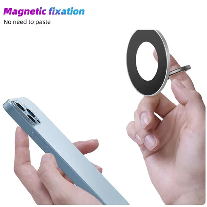 Magnetic for Magsafe Phone Holder Stand Mini Magnet Finger Ring Socket Cellphone Bracket for Iphone 16 15 14 13 12Pro/Max