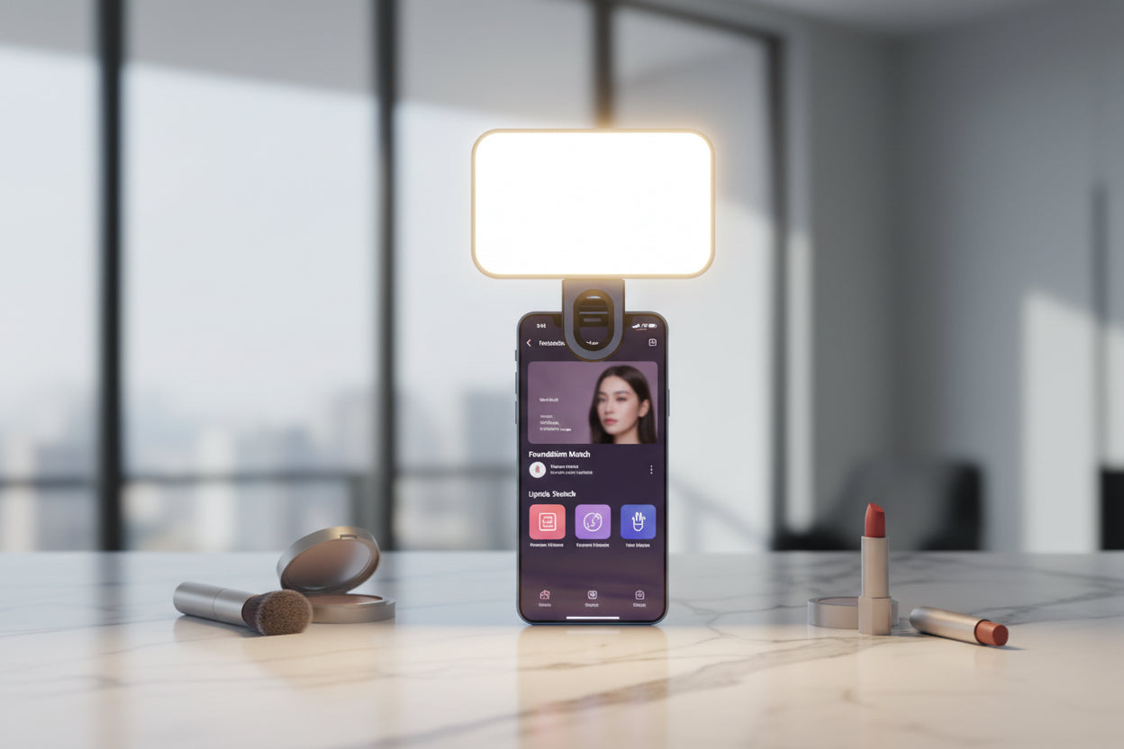 Pocket LED Selfie Light for Iphone Samsung Ipad Mobile Phone Laptop Clip Flash Fill Video Photo Ringlight Photography Lamp