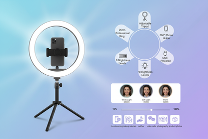 Feature Infographic - 3 Light Modes & 9 Brightness Levels