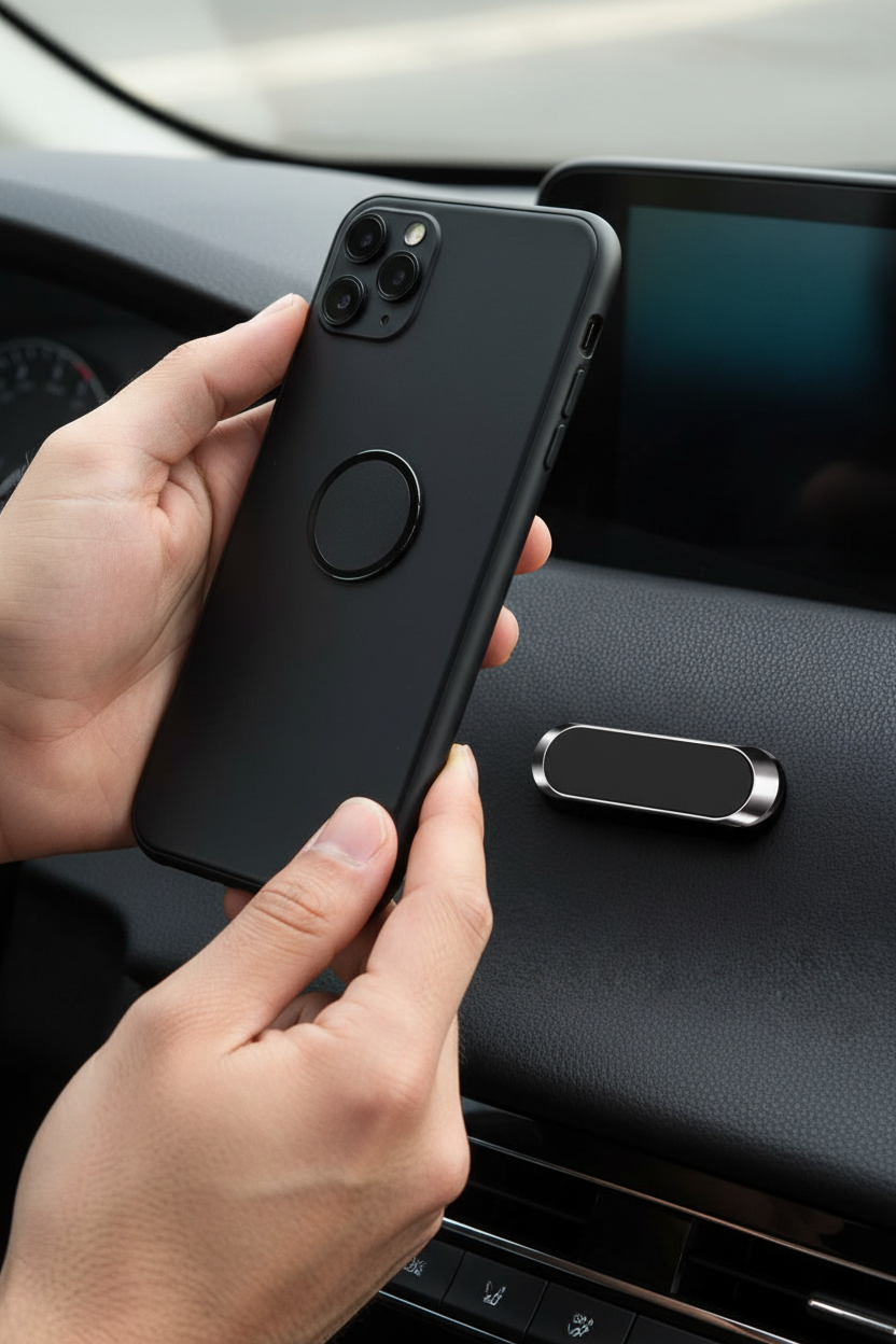 Middle Eastern Man Attaching Phone